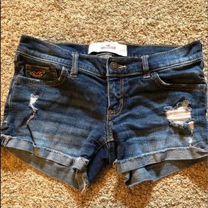 Hollister Co. Distressed jean shorts